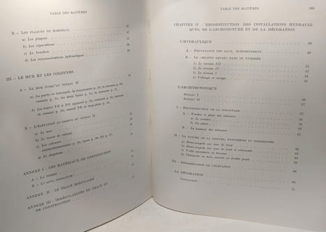 Le nymphée de Tipasa et les Nymphées et "septizonia" Nord-Africains - collection de l'école française de Rome 16 - relevés et plans de l'auteur. ...