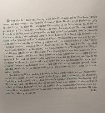 Robert Boehringer - eine Freundesgabe. Erich Bochringer Wilhelm Hoffmann