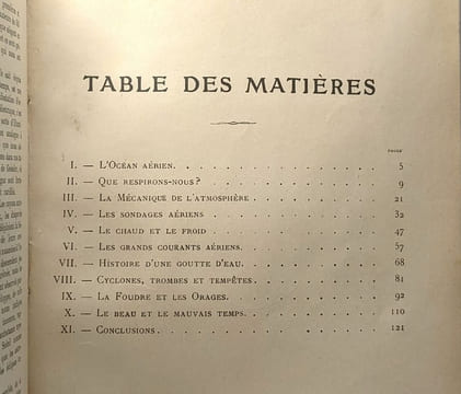 L'océan aérien + La foudre les orages la grêle + Les secrets de la mer - les mystères de l'Univers - édition illustrée - 3 livres de l'Abbé Th. Moreux ...