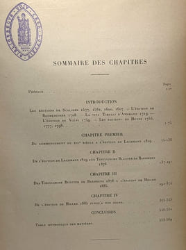 Un siècle de philologie latine classique - bibliothèque de la faculté des lettres XXIII - université de Paris. A. Cartault