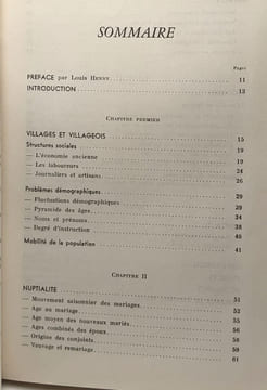 Trois villages d'île de France au XVIIIe siècle - étude démographique - préface de Louis Henry - institut national d'étude démographiques - Travaux et ...