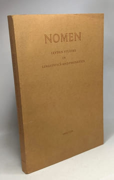 Nomen leyden studies in linguistics and phonetics. A.G. Sciarone A.J. Van Essen A.A. Van Raad