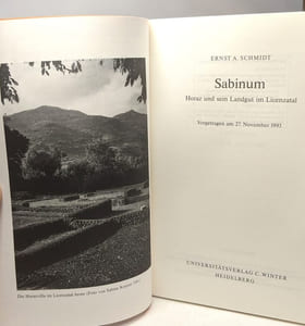 Sabinum: Horaz Und Sein Landgut Im Licenzatal