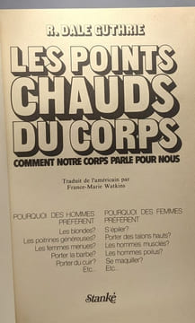 Les Points chauds du corps : Comment notre corps parle pour nous. Guthrie Russell Dale Watkins France-Marie