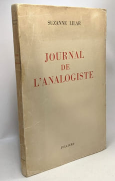 Journal de l'analogiste. Lilar Suzanne