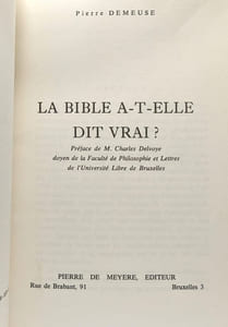 La bible a-t-elle dit vrai