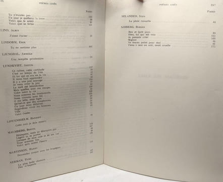 Suède moderne terre de poésie - anthologie bilingue des poètes suédois d'aujourd'hui. Durand Frédéric