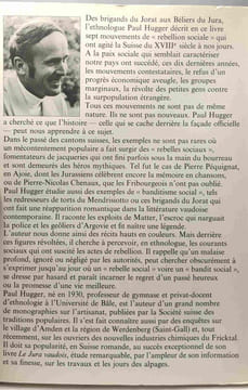 Rebelles et hors-la-loi en Suisse genèse et rayonnement d'un phénomène social. HUGGER Paul