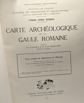 Carte archéologique de la Gaule Romaine - institut de France académie des inscriptions et belles-lettres - Union académique internationale - Forma ...