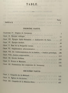 Histoire de Sennecey et de ses seigneurs - Edition 1866 (imp. J. Dejussieu) en fac-similé 1977