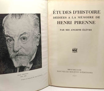 Études d'histoire dédiées à la mémoire de Henri Pirenne