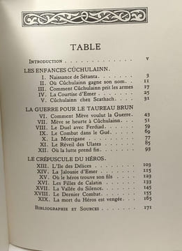 La geste de Cûchulainn le héros de l'Ulster - d'après les anciens textes irlandais. Roth Georges