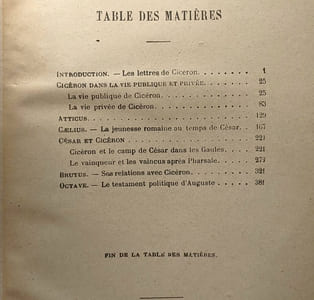 Cicéron et ses amis - étude sur la société romaine du temps de César