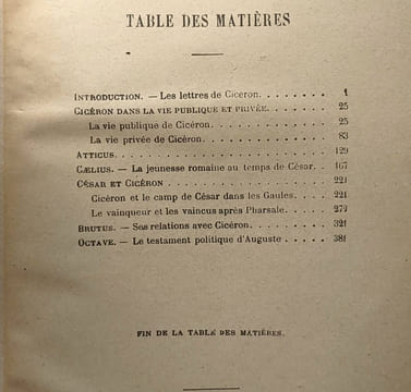 Cicéron et ses amis - étude sur la société romaine du temps de César. Boissier Gaston