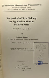 Die gesellschaftliche stellung der ägyptischen Künstler im Alten Reich