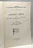 Papyrus Grecs de la bibliothèque nationale et universitaire de Strasbourg - Publications de la bibli. nat. et univ. de Strasbourg I. Schwartz Jacques