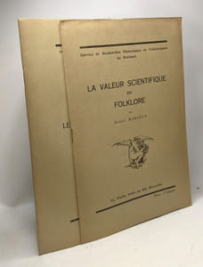 La valeur scientifique du Folklore + Le Folklore 1830-1930: extrait du folklore de Brabançon 9e année N°51-52 -- 2 documents / Service de recherches histo. et folkloriques du Brabant