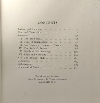 The constitution of the athenians - a philological-historical analysis of pseudo-xenofon's treatise de re publica atheniensium --- Classica et ...