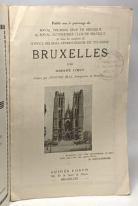 Bruxelles - préface par Adolphe Max - Guides Cosyn