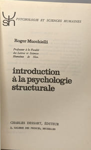 Introduction à la psychologie structurale