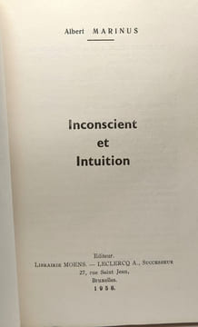 Inconscient et intuition. Marinus Albert