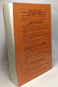 Bulletin analytique d'Histoire Romaine - TOME XII - XIII ---1--- (Années 1973-1974) / Université des sciences humaines de Strasbourg