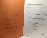 Bulletin analytique d'Histoire Romaine - TOME XII - XIII ---1--- (Années 1973-1974) / Université des sciences humaines de Strasbourg