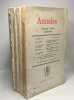 Annales - économies sociétés civilisations - 4 VOLUMES - 17e année n°3 1962 + 20e année N°3-5-6 1965. Collectif