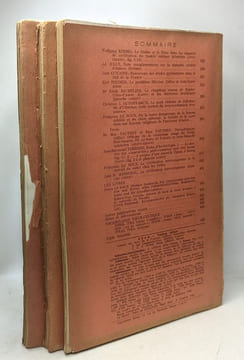 OGAM tradition celtique - histoire langue archéologie religion numismatique folklore textes - TOME X - fasc. 2/3 + 4/5 + 6 1958 N°56/57 + 58/59 + 60. ...
