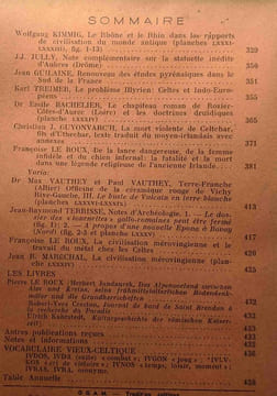 OGAM tradition celtique - histoire langue archéologie religion numismatique folklore textes - TOME X - fasc. 2/3 + 4/5 + 6 1958 N°56/57 + 58/59 + 60. ...