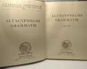 Altägyptische grammatik - VOLUME II - analecta orientalia - commentationes scientificae de Rebus Orientis Antiqui 34/39 --- 1955/1964. Elmar Edel