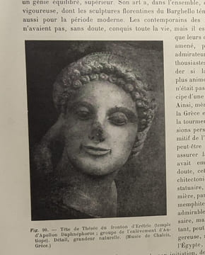 La sculpture antique des origines à Phidias - Manuels d'Histoire de l'Art - 121 gravures. Charles Picard