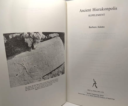 Ancient Hierakonopolis + Supplement --- 2 volumes. Adams Barbara