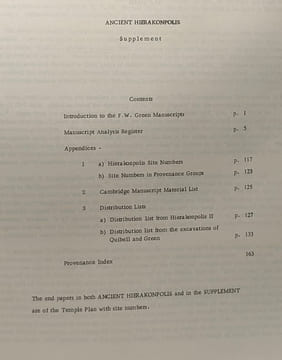 Ancient Hierakonopolis + Supplement --- 2 volumes. Adams Barbara