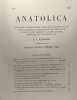 Anatolica - Annuaire international pour les civilisations de l'Asie Antérieure - N°1 1967 + n°3 1969-1970 --- 2 volumes. Kampman A.A. Handan Alkim ...