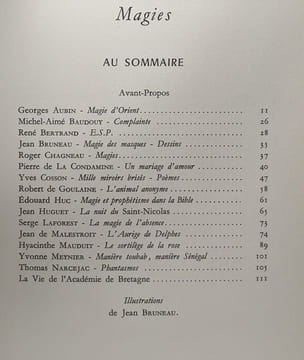 3 cahiers de l'académie de Bretagne: Magies (1972) + Les Iles (1974) + Démons et merveilles (1976). Collectif