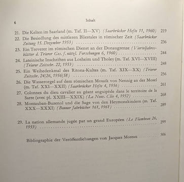 Jacques Moreau Scripta Minora - annales universitatits saraviensis BAND 1. Walter Schmitthenner Jacques Moreau