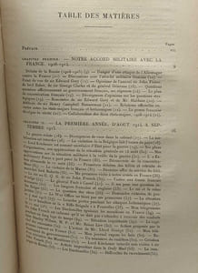 La première guerre mondiale ( 1914-1918 ) - VOLUME I & II - notes et souvenirs traduit par B. Mayra et le Lt.-Cl. de Fonlongue