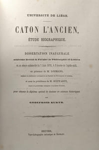 Caton l'ancien étude biographique