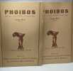 Phoibos - cercle de philologie classique et orientale de l'université libre de Bruxelles - TOME 1 à TOME XII entre 1947 et 1958 en 10 volumes. ...