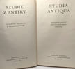 Studia antiqua / Studie z antiky. Antonio Salac