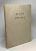 Studia antiqua / Studie z antiky. Antonio Salac