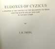 Eudoxus of Cyzicus - a chapter in the history of the sea-route to India and the route round the cape in ancient times / Historische studies XXIII. ...