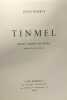 Tinmel (douze carnets de notes). Borély Jules