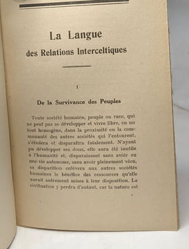 La langue des Relations Interceltiques. Louis N. Le Roux