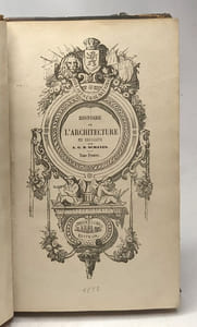 Histoire de l'architecture en Belgique - TOME PREMIER