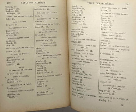 La pratique des maladies du larynx du nez et des oreilles dans les hôpitaux de Paris - aide-mémoire et formulaire de thérapeutique appliquée / Manuel ...