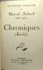 Chroniques (inédits) / Oeuvres complètes de Marcel Schwob (1867-1905). Schwob Marcel