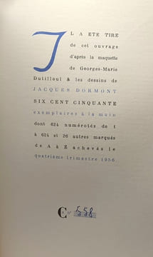 Le Monde transparent - édition définitive - avec hommage de l'auteur exemplaire numéroté à la main: n°558. Bernier Armand