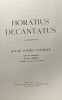 Horatius Decantus - douze poèmes d'Horace avec les traductions de Jean Hubaux. Horace